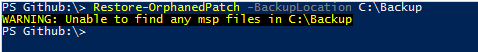 Restore-OrphanedPatch